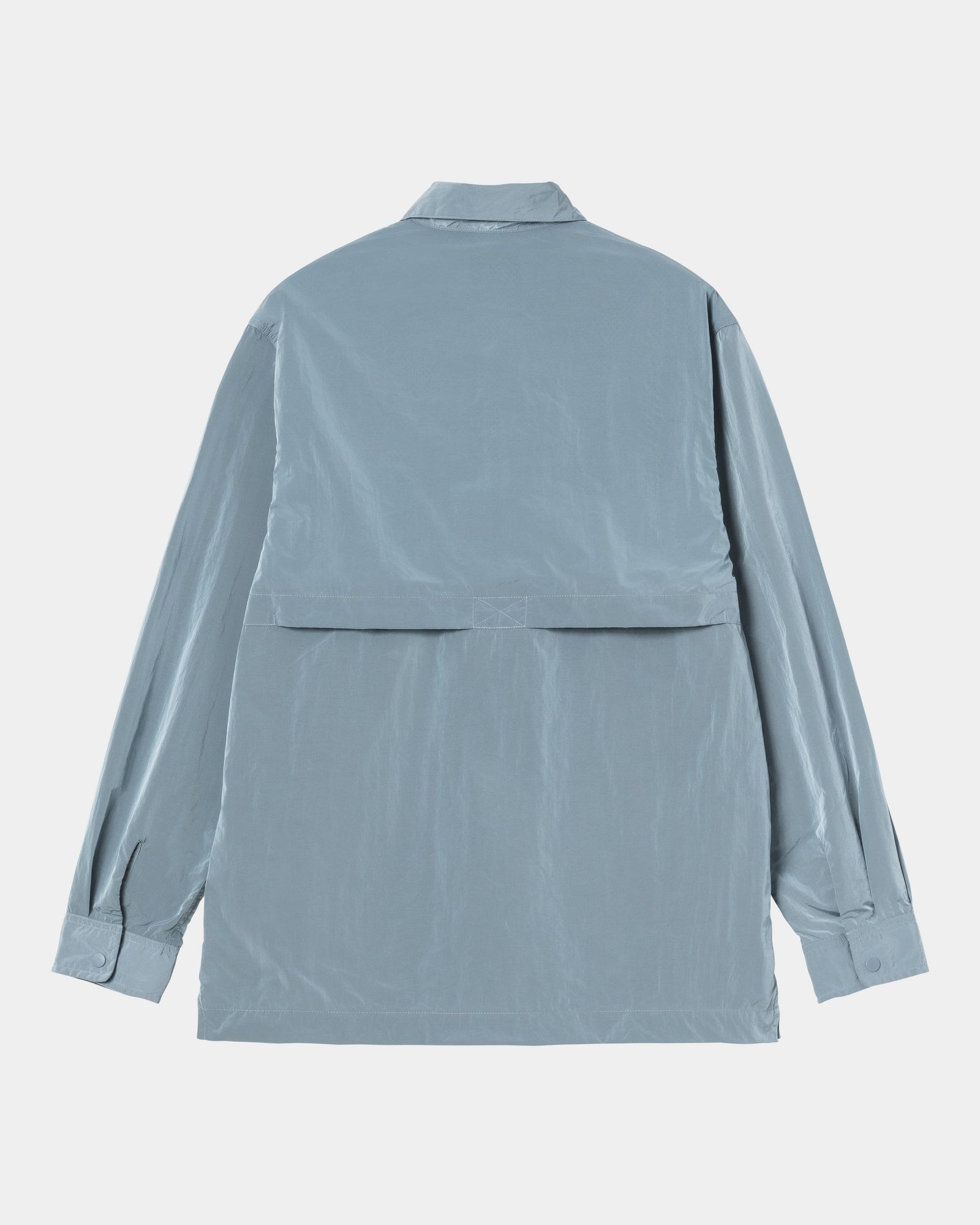 Canby Shirt Jacket for Men - Lightweight Cotton Blend Overshirt in Clay Blue & White | Perfect for Casual Outings, Layering & Outdoor Adventures