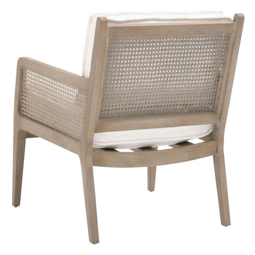 Star International Furniture Stitch & Hand Leone Wood Club Chair in Gray - Mid-Century Modern Accent Chair for Living Room, Lounge & Office - Comfortable Upholstered Armchair with Solid Wood Frame