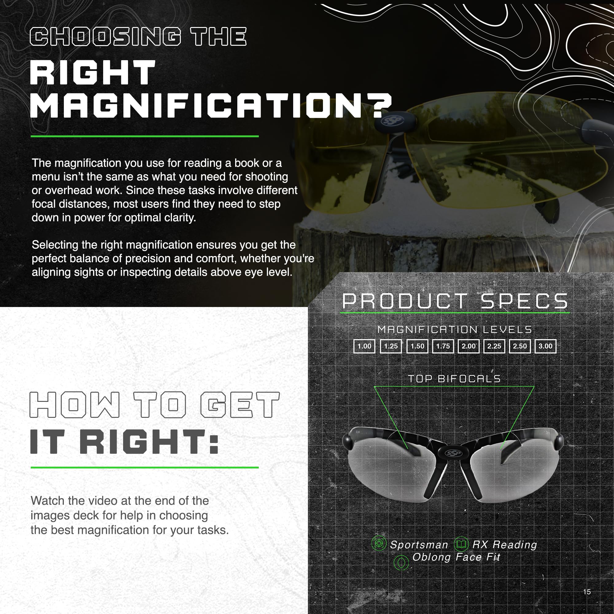 SSP Eyewear Ultra Tactical Safety Shooting Glasses - HD Anti-Fog Lenses with A-Eye NVR Technology | Perfect for Hunting, Range Shooting & Outdoor Sports