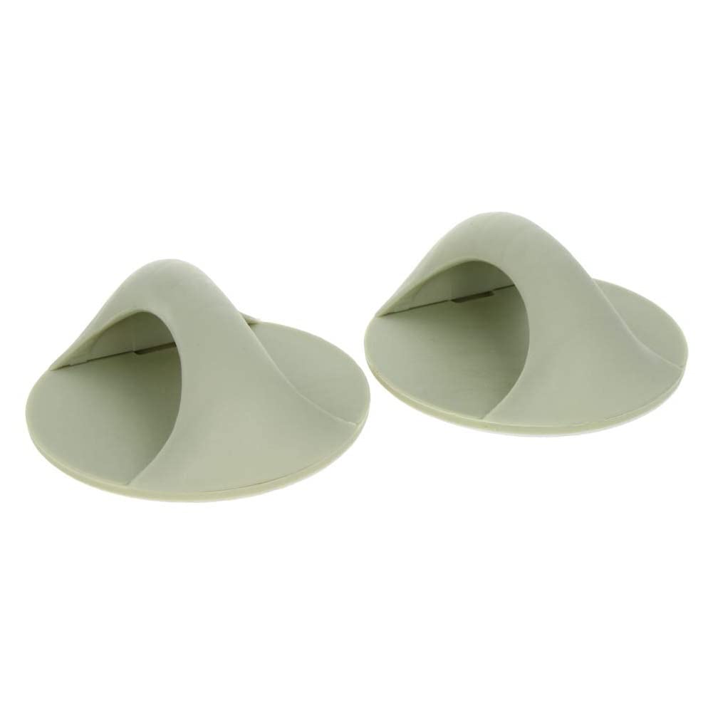 Self-Adhesive Cabinet Drawer Handles - 2PCS Green Instant Stick-On Handles for Kitchen Cabinets, Doors & Windows - Easy Installation & Convenient Opening - Perfect for Home, Office & DIY Projects