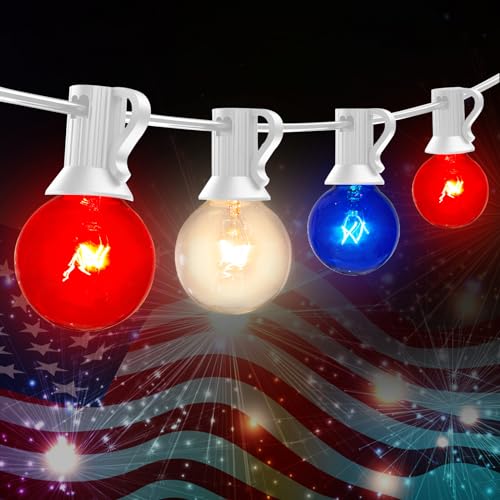 25FT 5W Red White Blue