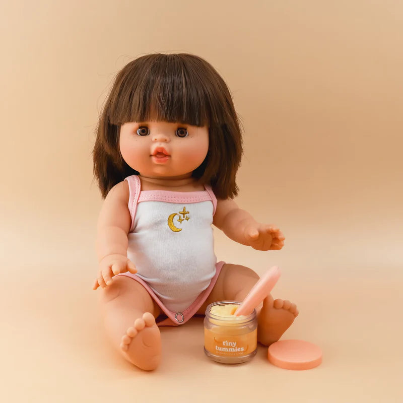 Tiny Tummies Doll Play Jar & Spoon Food Set - Pretend Play Kitchen Accessories for Kids - Perfect for Role Play, Tea Parties & Toddler Learning Activities