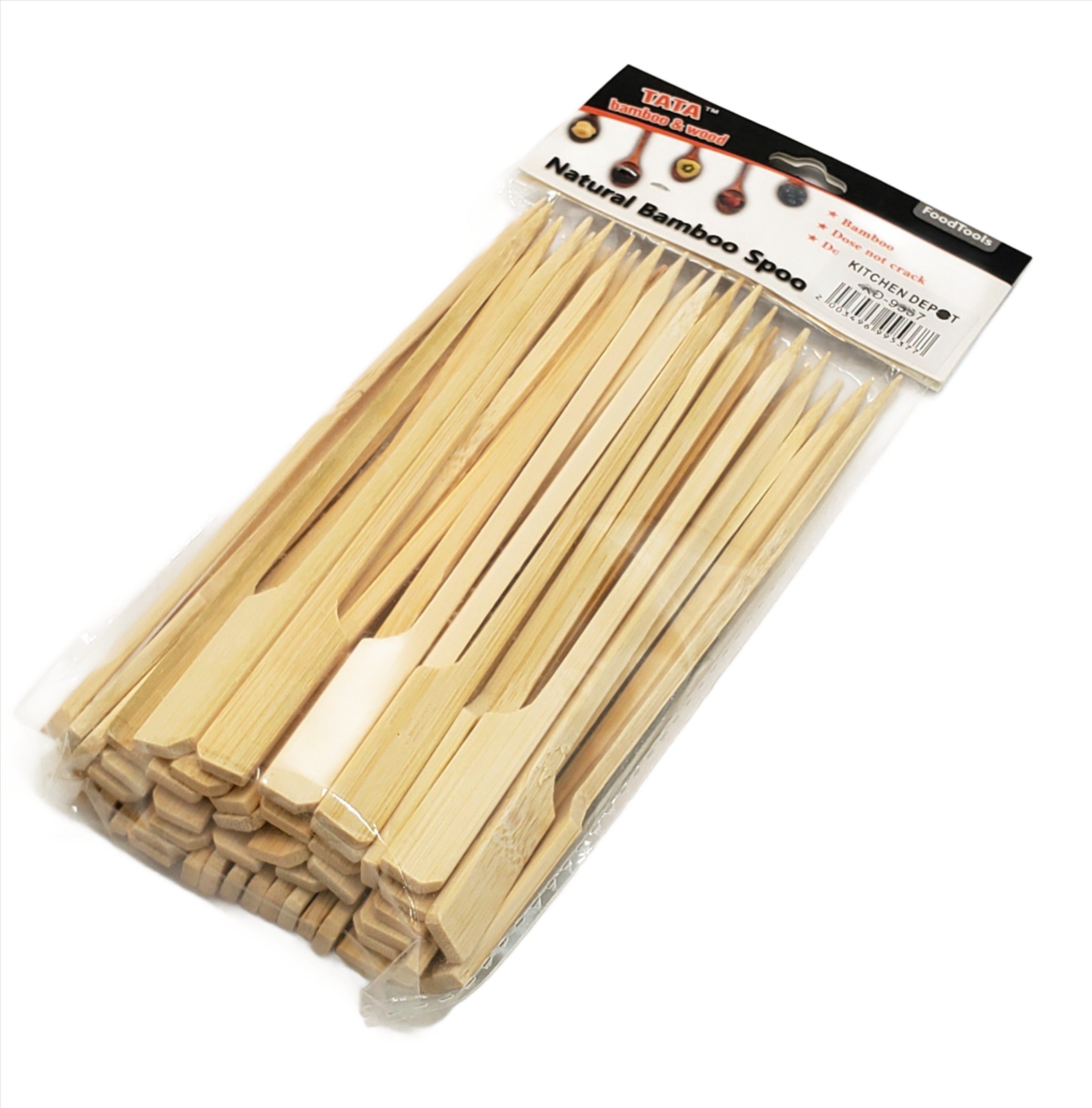 5.5 Inch Wooden Skewers - 50 Count - Perfect for Grilling, BBQ, Kebabs, and Fruit Platters