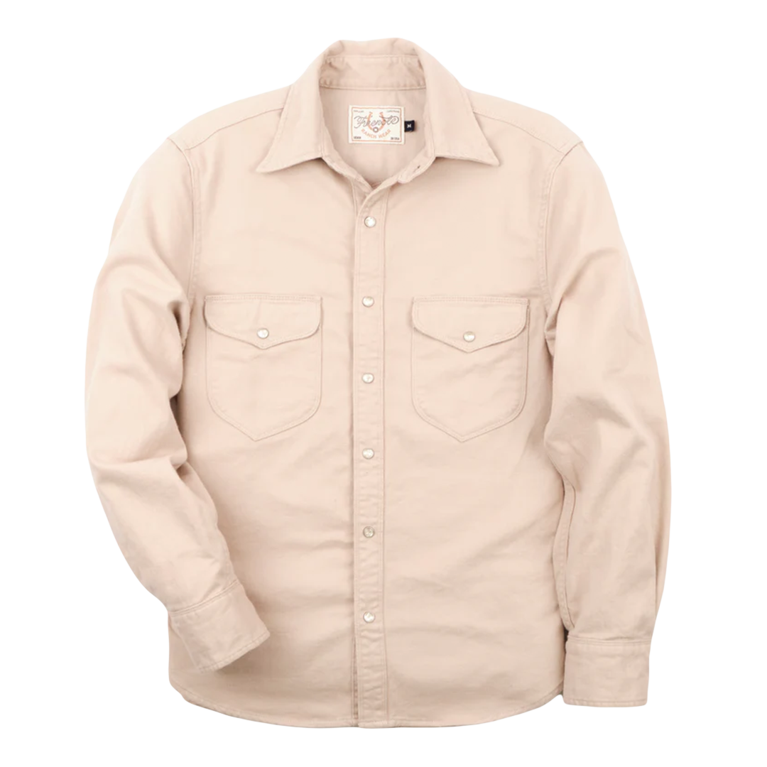 Freenote Bodie Cream Twill Shirt - Premium Men's Casual Button-Up for Everyday Wear & Outdoor Adventures