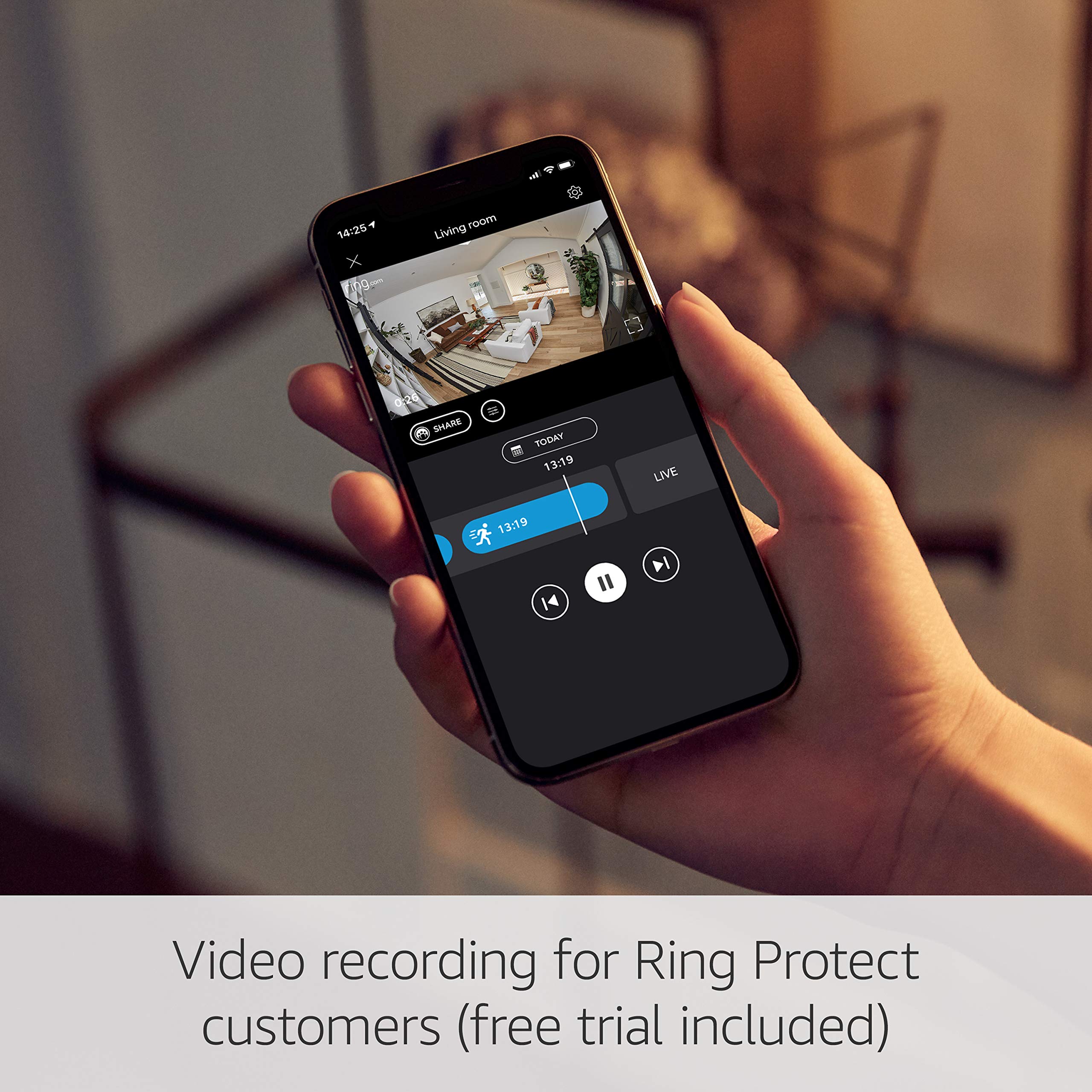 Amazon Ring Stick Up Cam Battery - Black | Alexa & Echo Show 5 (3rd Gen) Compatible Wireless Security Camera | Smart Home Security for Indoor/Outdoor Monitoring