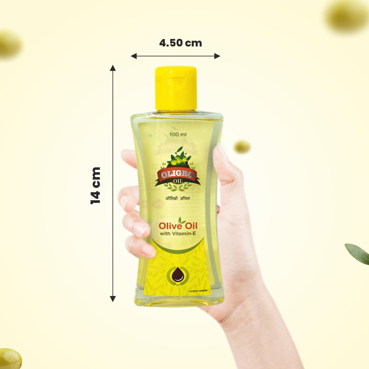 OLIGRO Leeford Body Massage Olive Oil - 2 Pack (100ml Each) with Vitamin E & Almond Oil for Skin Nourishment & Hair Care | Promotes Glowing Skin & Relaxation | Perfect for Spa, Massage & Home Beauty Treatments
