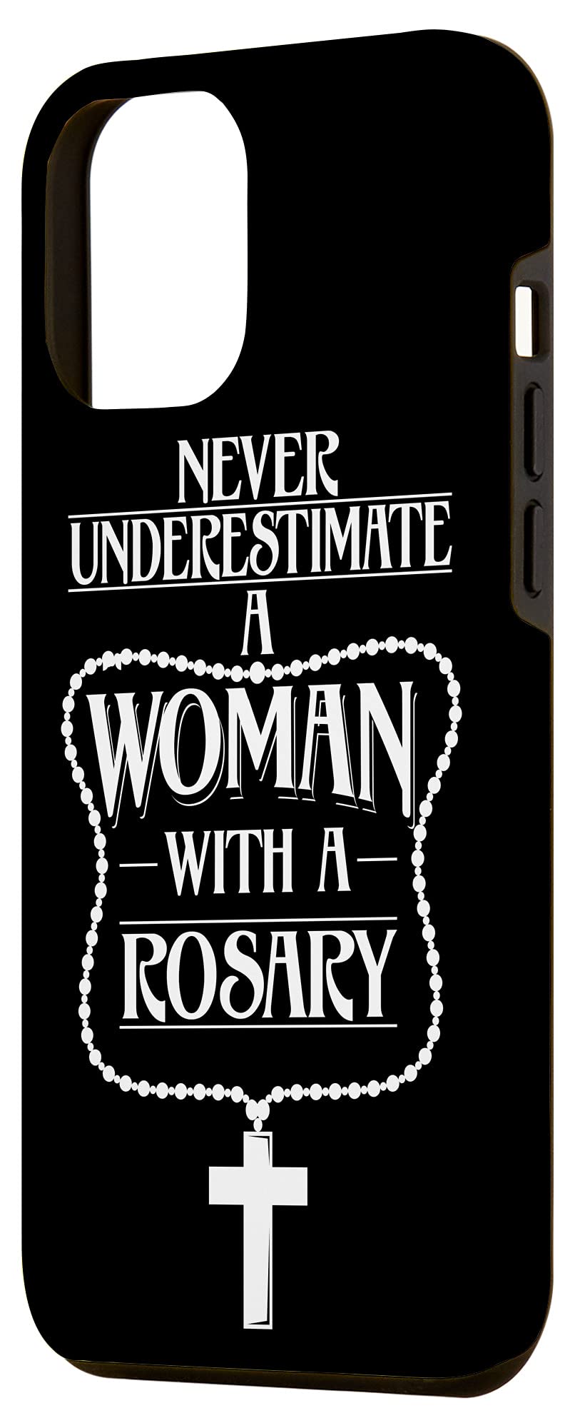 iPhone 12 Pro Max Case - Elegant Rosary Design for Women, Durable Protective Phone Cover for iPhone 12 Pro Max - Perfect Gift for Religious Women, Daily Use & Special Occasions