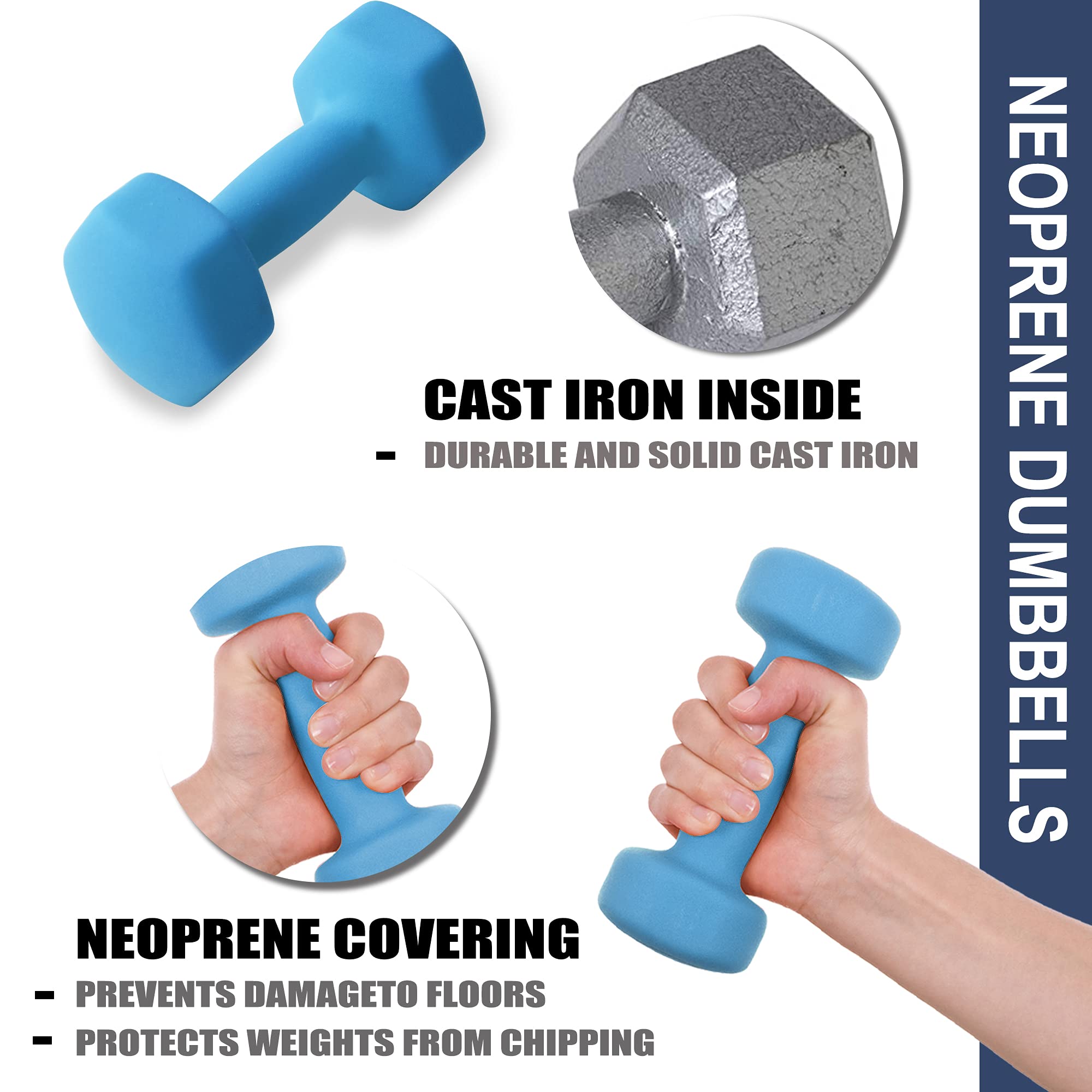 Balelinko Home Gym Equipment Set for Strength Training, Weight Loss, Pilates & Yoga - Adjustable Weights for Women, Men, Seniors & Youth | Perfect for Home Workouts, Fitness Training & Weight Lifting Exercises