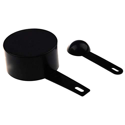 Premium PRAV® 5-Piece Measuring Spoon and Cup Set for Baking, Cooking & Coffee - Accurate Black Kitchen Tools (Ideal for Home Bakers, Baristas & Meal Prep)