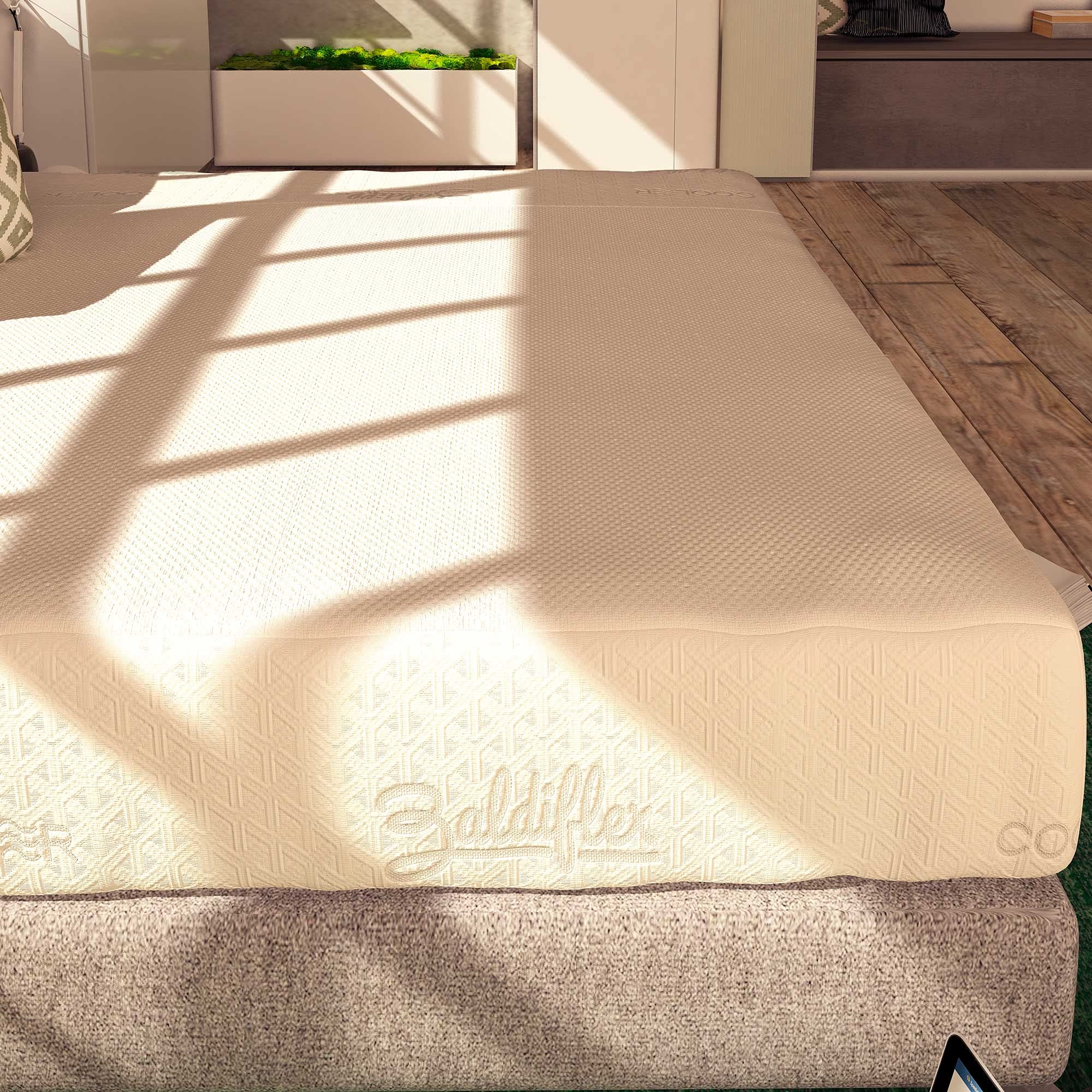 Baldiflex Queen Size Cooling Mattress Topper - High Thermal Absorption, 170x200cm, Fits Mattress Up to 30cm Deep with Elastic Corners - Perfect for Hot Sleepers & Summer Nights