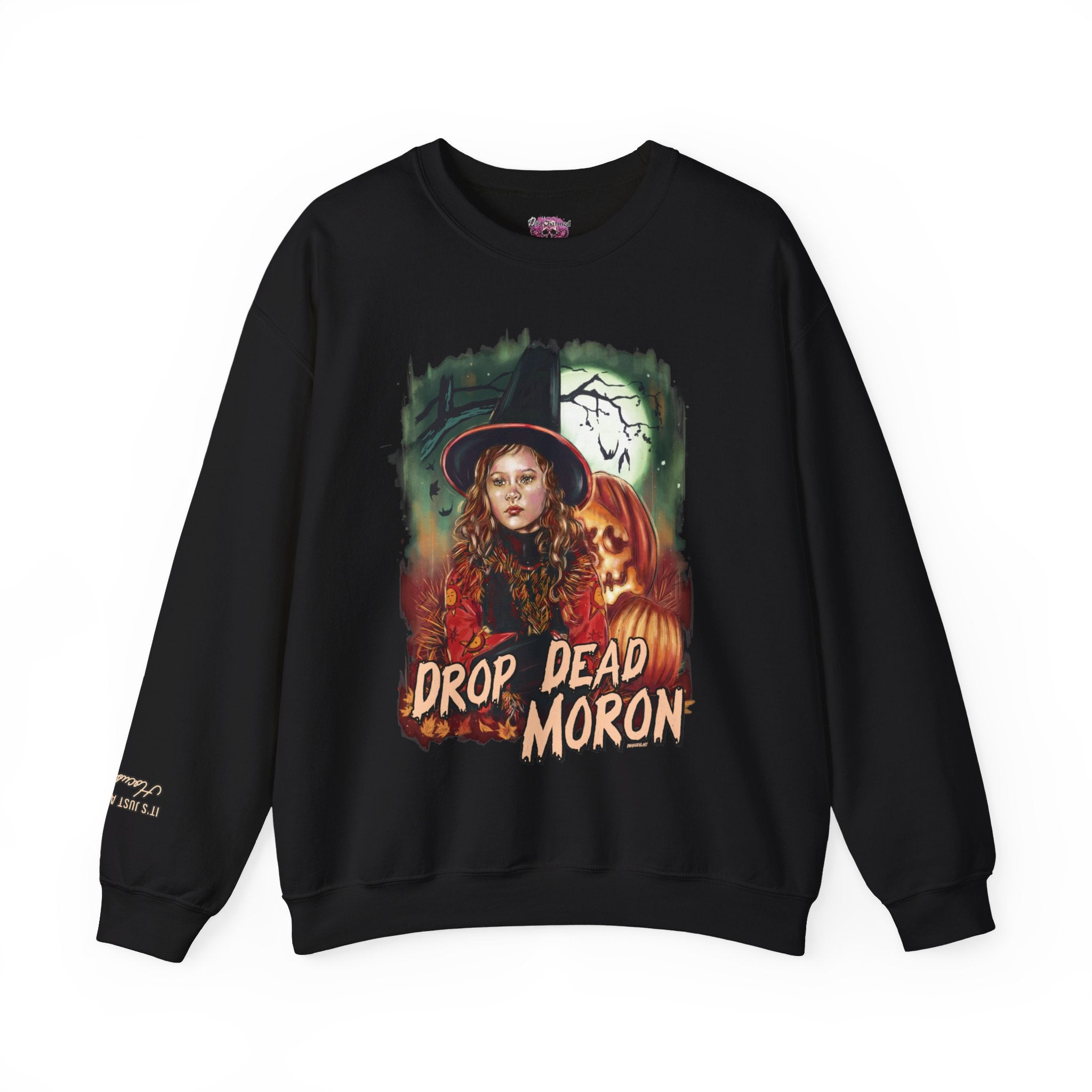 Drop Dead Moron Crewneck Sweatshirt - Trendy Unisex Streetwear for Men & Women | Perfect for Casual Outfits, Urban Fashion & Street Style