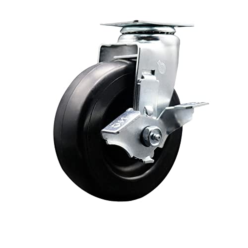 Swivel - Top Lock Brake - Black