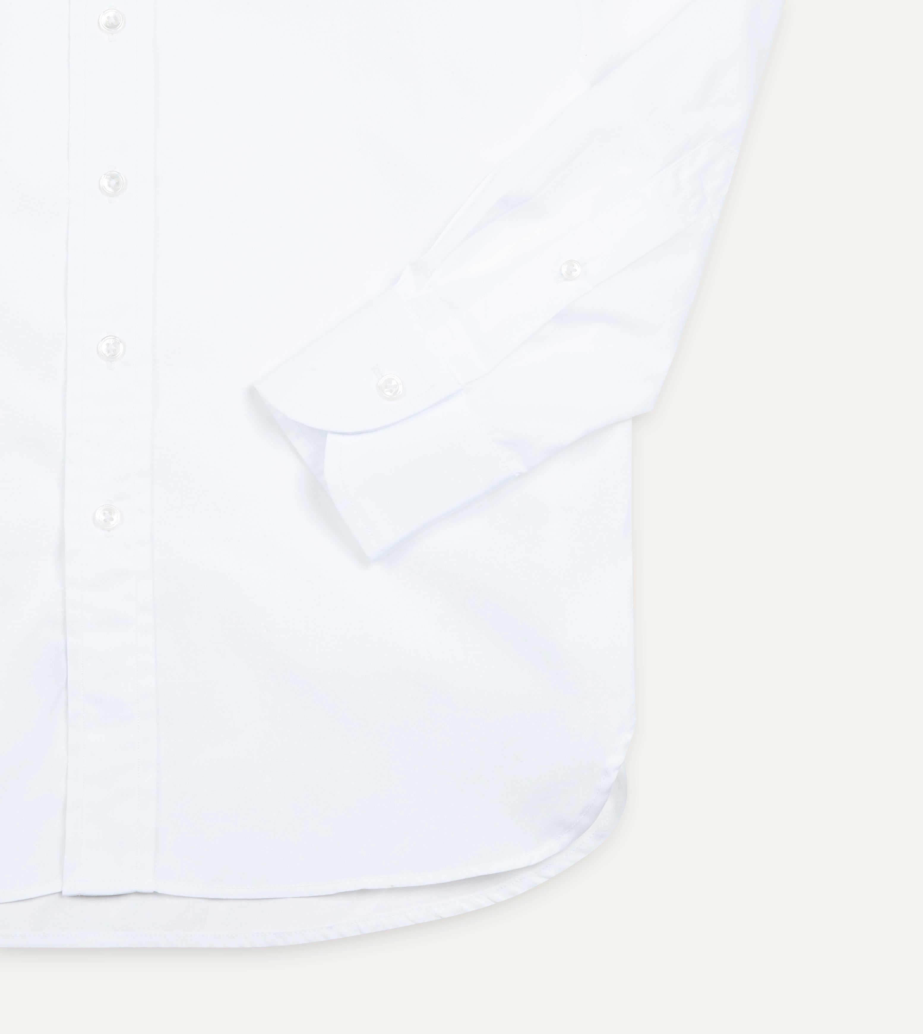 Premium White Cotton Spread Collar Poplin Dress Shirt for Men - Business Casual & Formal Office Wear