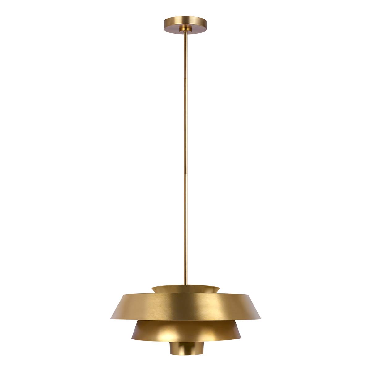 Brisbin 1-Light Modern Pendant Light Fixture - Multiple Finish Options (Oil Rubbed Bronze, Brushed Nickel, Matte Black) for Kitchen Island, Dining Room, or Entryway Lighting