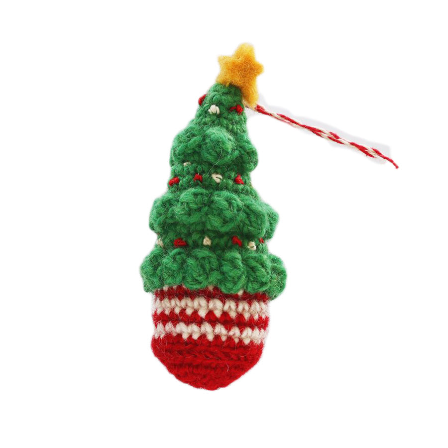 MARKS Knit Ornament Mascottree (14g) - Handmade Christmas Tree Decorations for Holiday Home Decor, Party & Gift Giving