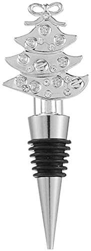 Christmas Tree Shaped Wine Bottle Stopper - 1pc Decorative Wine Cork Plug for Sealing & Preserving Wine - Perfect for Holiday Gifts, Parties & Home Bar Accessories