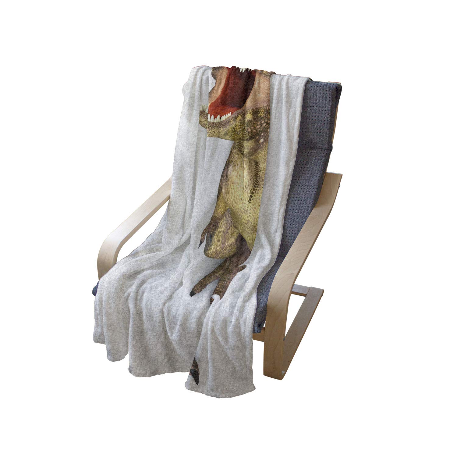 Ambesonne Dinosaur Fleece Throw Blanket 70