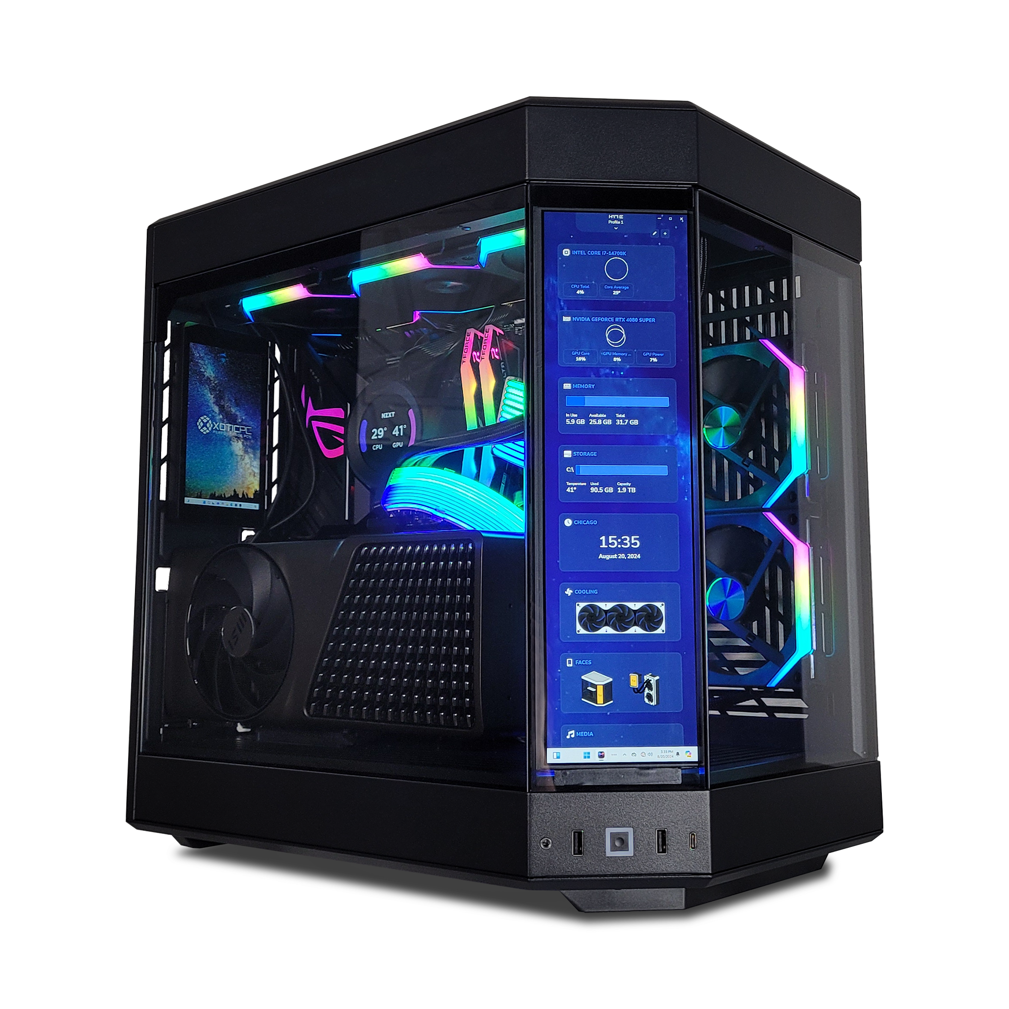 Y60 Ultimate X Gaming PC - High Performance Prebuilt Desktop for 4K Gaming & Streaming - Ready to Ship - Perfect for Esports, VR & Content Creation