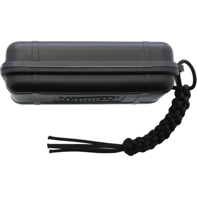 Plastic Survival Box with Marbles - Durable Black Emergency Kit for Outdoor Adventures, Camping & Hiking Gear