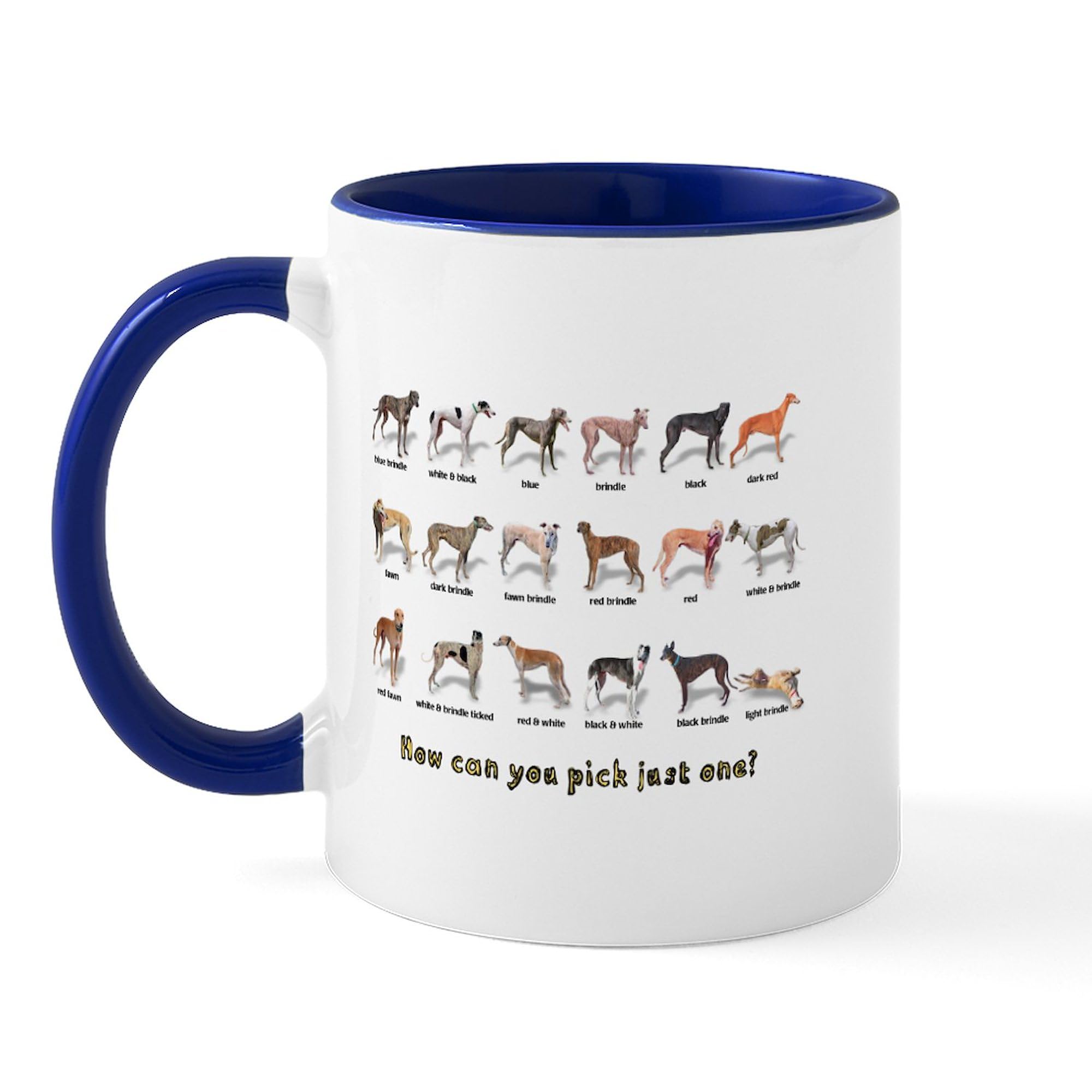 Greyhound Colors Ceramic Coffee Mug 11 oz (325 ml) - Perfect for Hot & Cold Beverages at Home, Office or Gifts