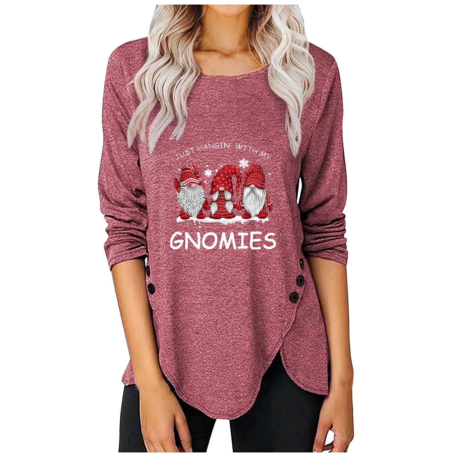 Women's Printed Athletic Cropped Tops - Winter Crewneck Boxy Fit Button Down Long Sleeve Cotton Shirts | Cozy Casual Wear for Gym, Yoga & Everyday Outfits