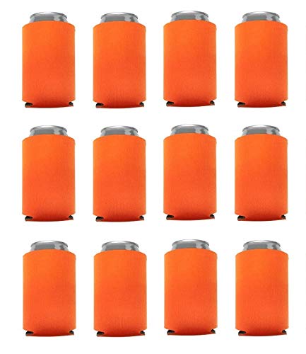 Insulated Can Cooler Sleeves - Blank Poly Foam Beer Koozies for Camping, BBQs & Outdoor Parties - Keep Drinks Cold Longer