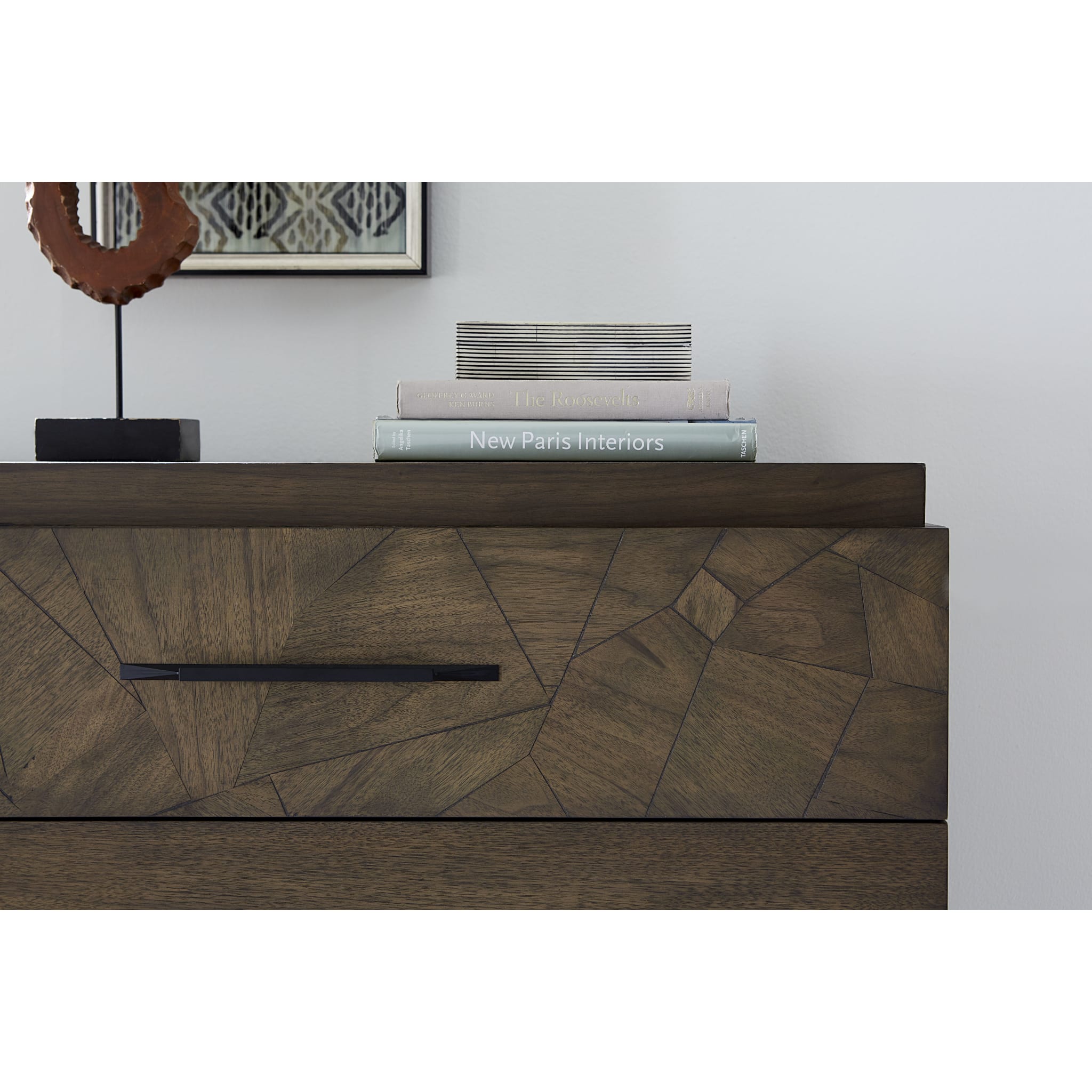 Broderick 5-Drawer Chest Dresser - Wild Oats Brown Wooden Storage Cabinet for Bedroom, Living Room & Office (2024) - Organize Clothes, Linens & Home Essentials