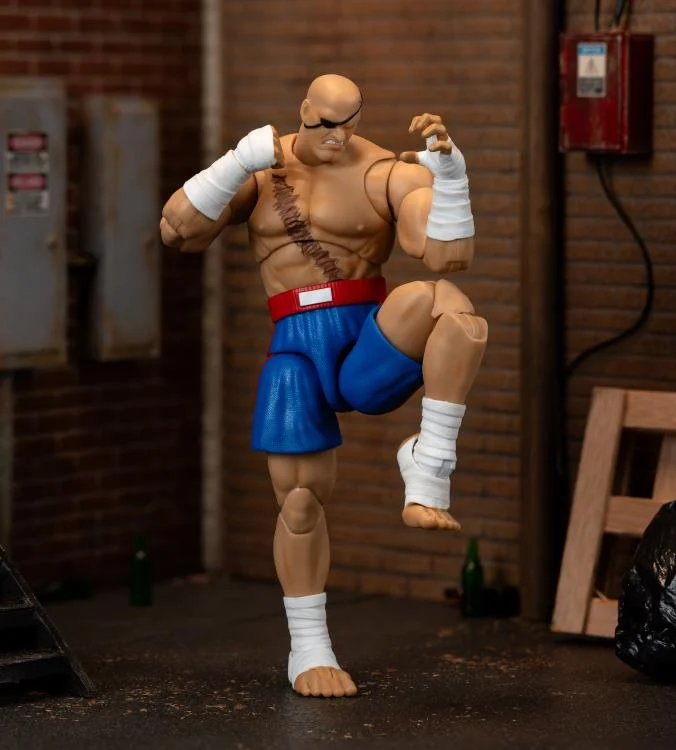 Jada Toys 1/12 Scale 6-Inch Ultra Street Fighter II Action Figure - Sagat Collectible for Gamers & Fans | Perfect for Display, Cosplay & Fighting Game Enthusiasts