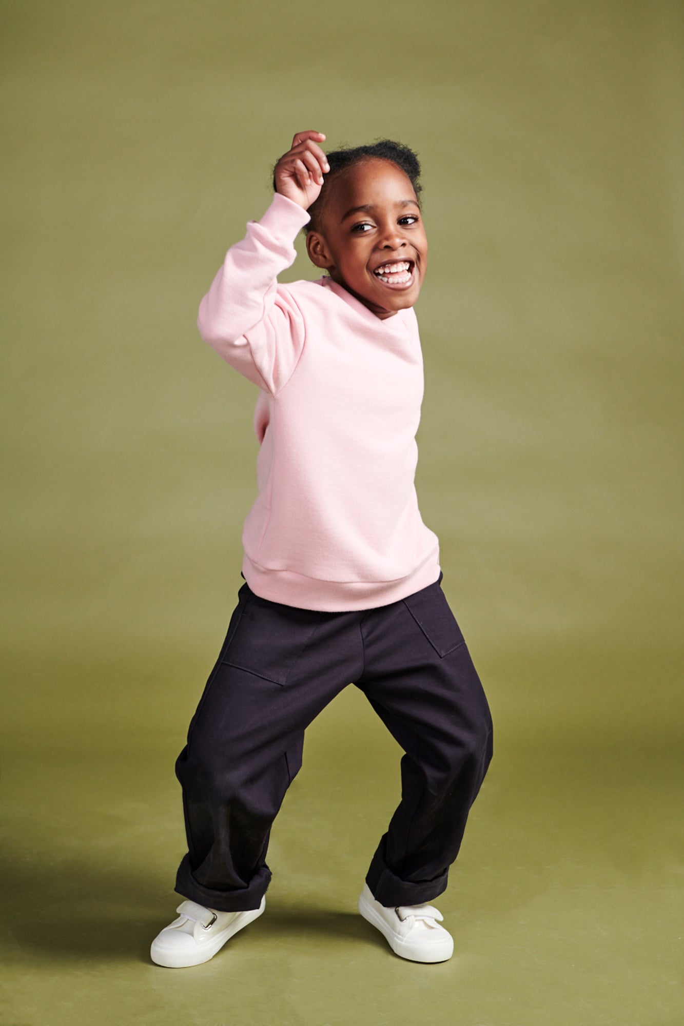 Eco-Friendly Kids Pink Sweatshirt - Plastic-Free, Soft & Comfortable for School, Playdates & Outdoor Activities