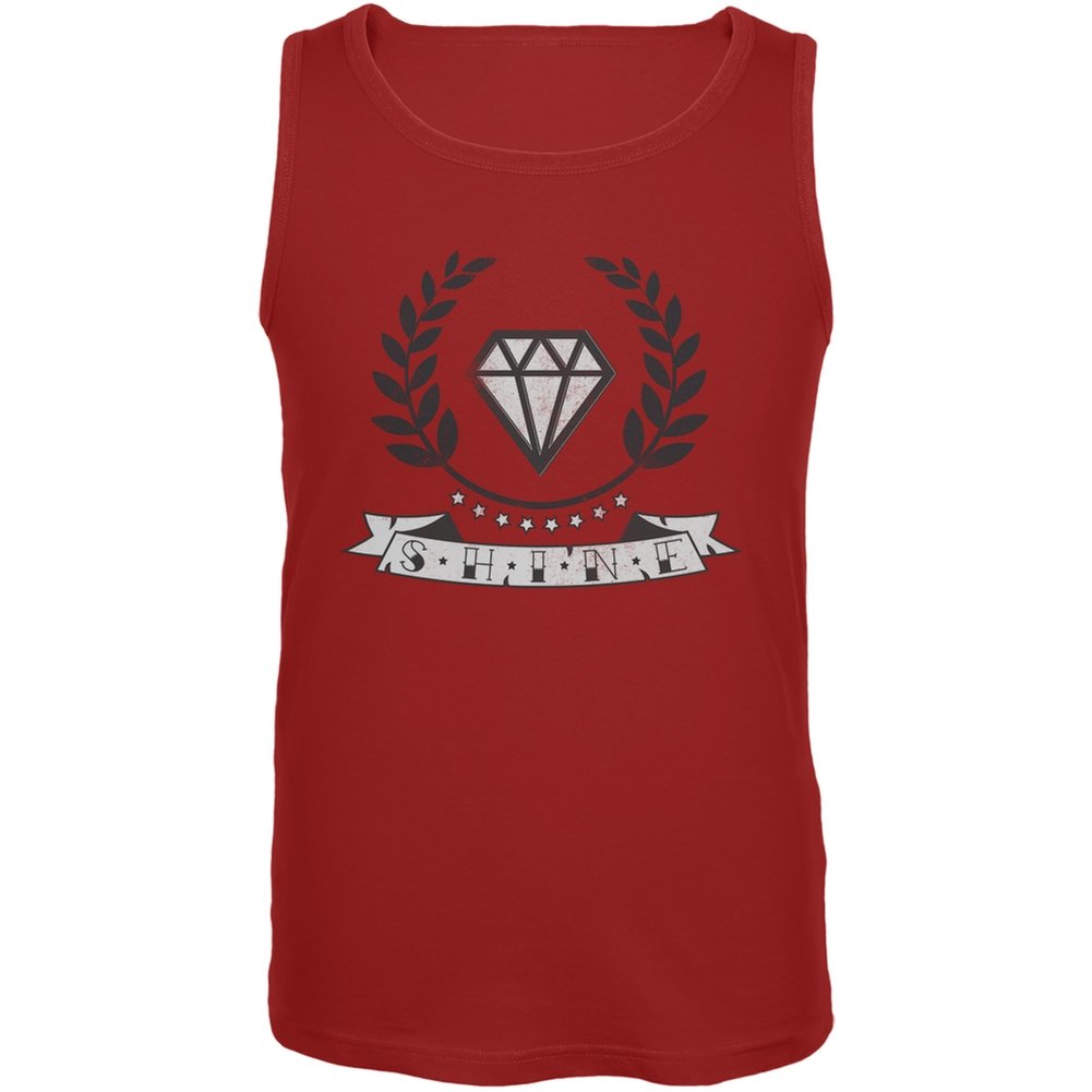 Shine Red Women's Tank Top - Large Size | Soft & Breathable Summer Casual Wear for Gym, Beach & Outdoor Activities