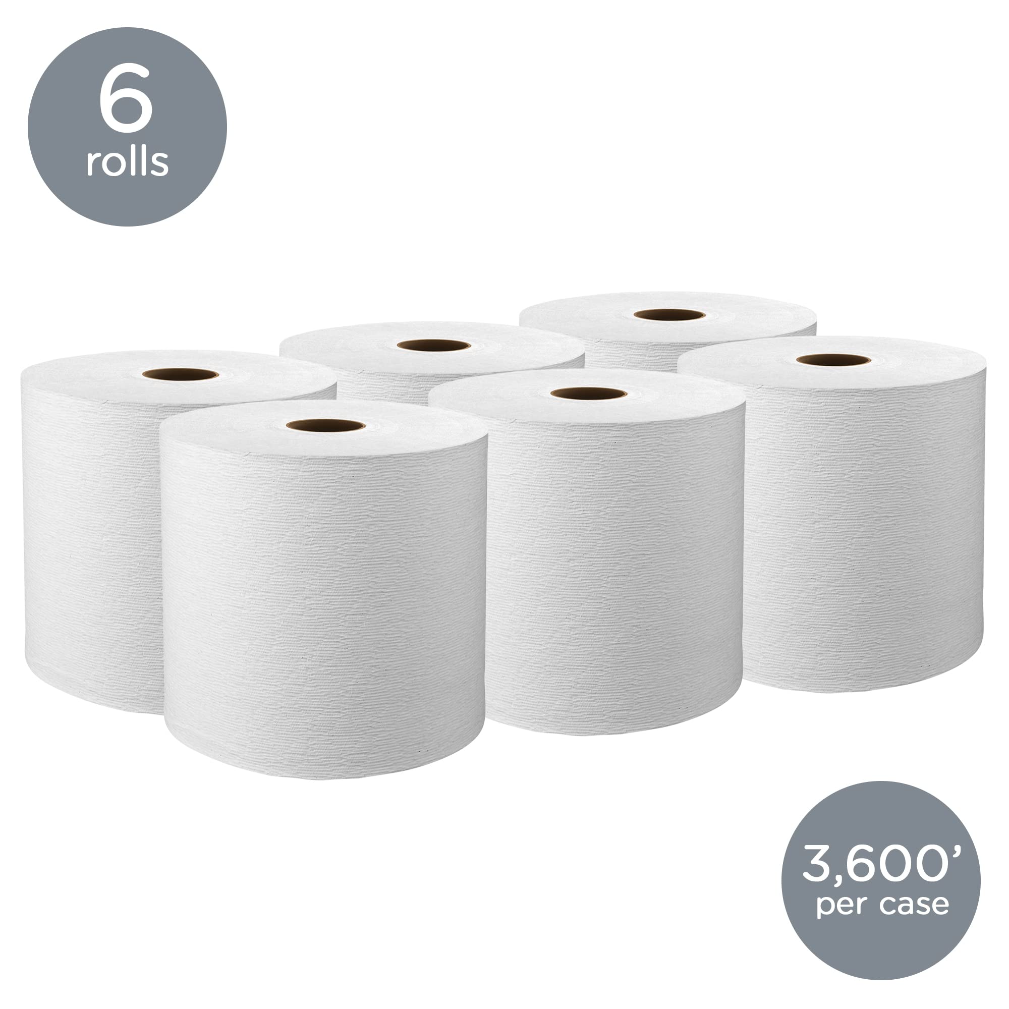 Scott Kleenex Hard Roll Paper Towels (11090) - Premium Absorbency Pockets, 1.5