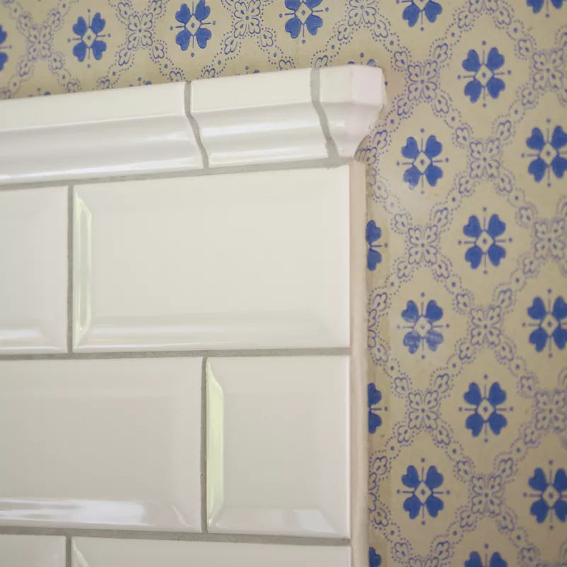 Kakel Victoria White Skirting Board 3.5 x 15 cm - Premium MDF Wall Trim for Living Room, Bedroom & Kitchen Decor