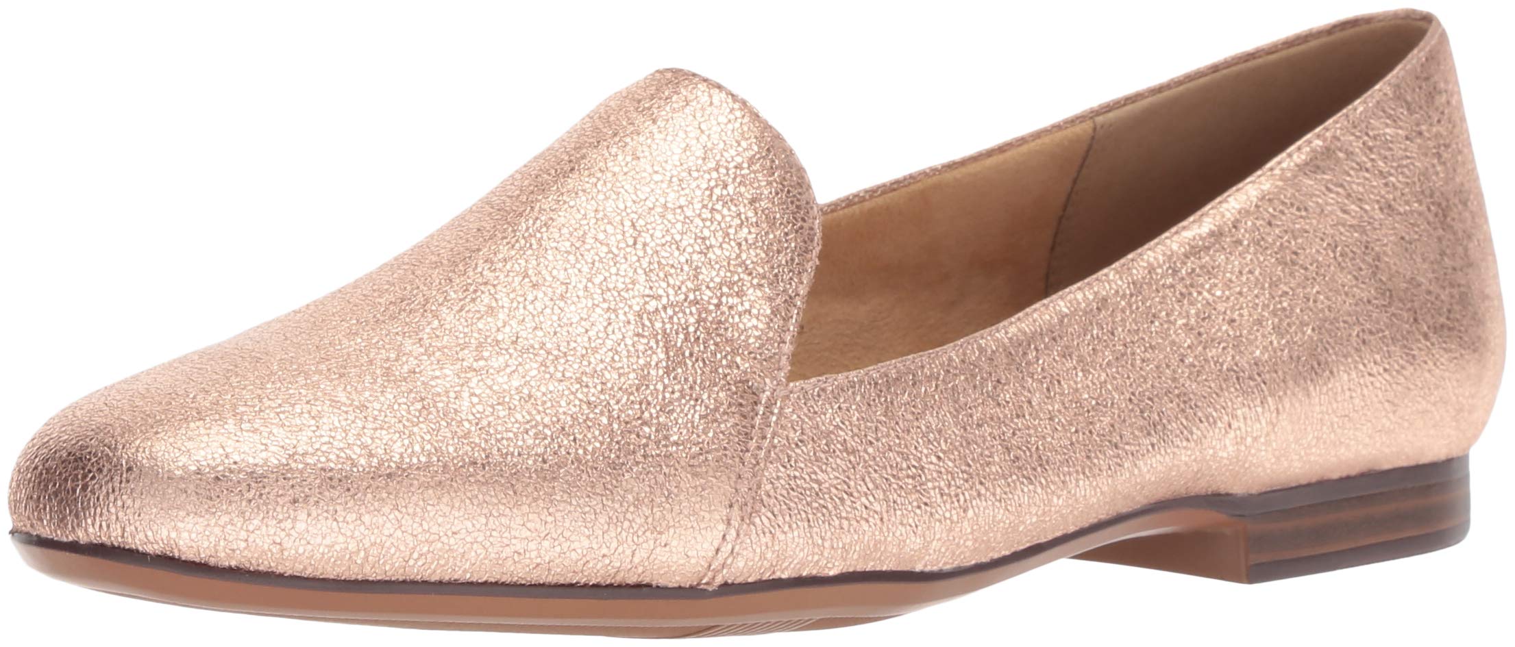 Naturalizer Women's Emiline Loafer Flat Shoes - Comfortable Rose Gold Slip-Ons for Work, Office & Casual Wear | Size 6 US