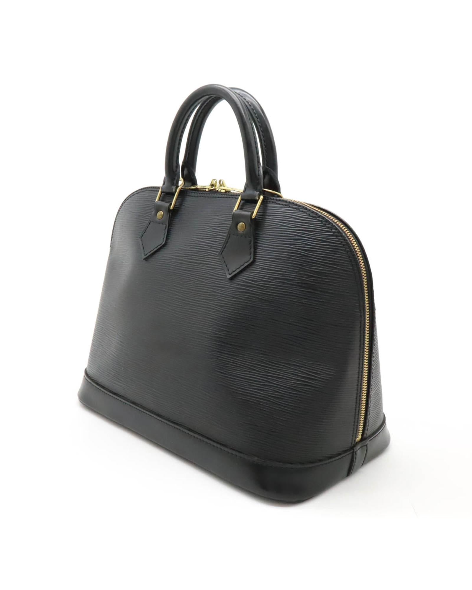 Louis Vuitton Alma BB Epi Leather Handbag for Women - Luxury Crossbody Bag with Shoulder Strap, Perfect for Work, Travel & Everyday Use