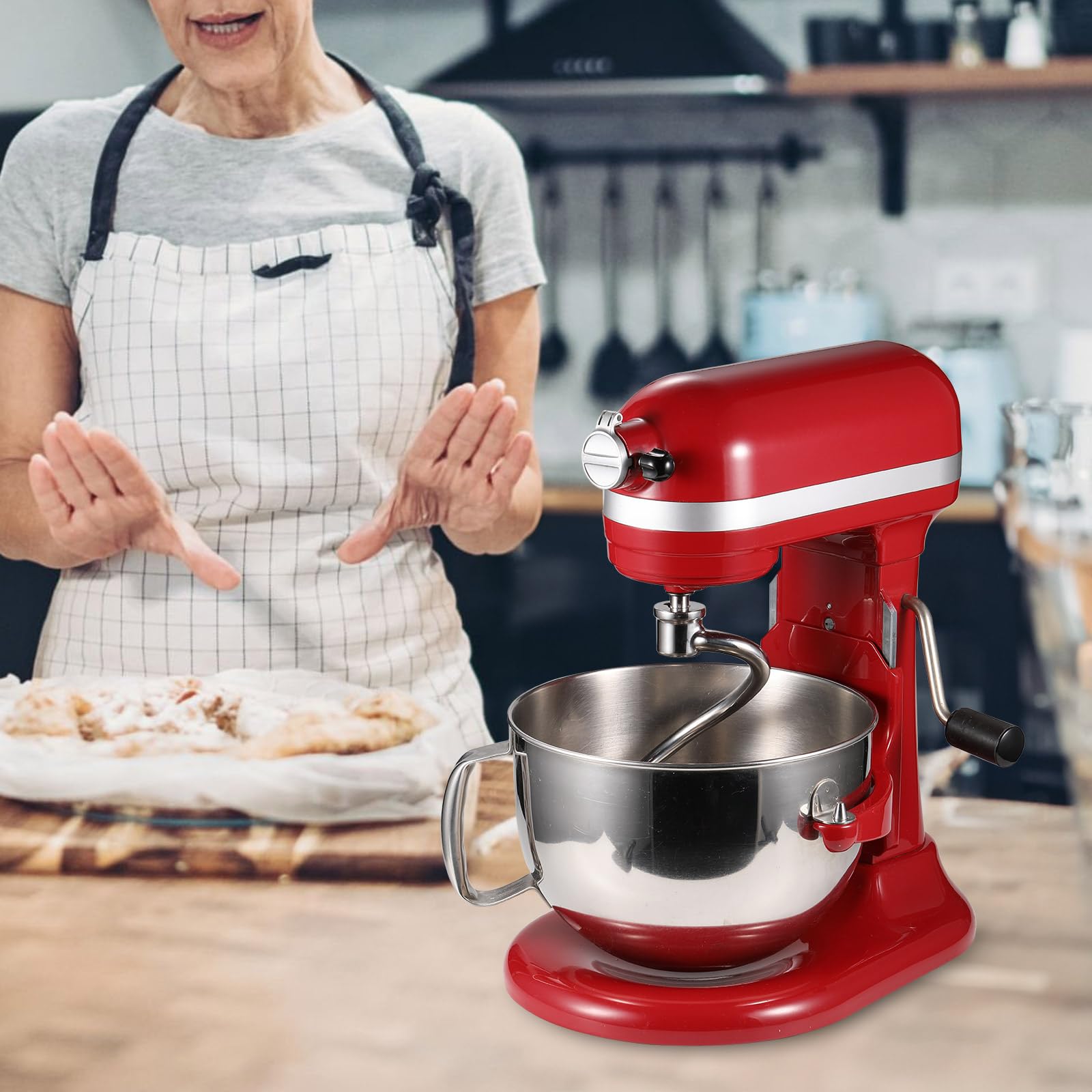 Stainless Steel Spiral Dough Hook Attachment for KitchenAid 6QT Bowl-Lift Stand Mixers - Compatible with KV25G0X, KP26M1X & Pro 600 Series - Dishwasher Safe - Perfect for Baking Bread, Pizza Dough & Pastries
