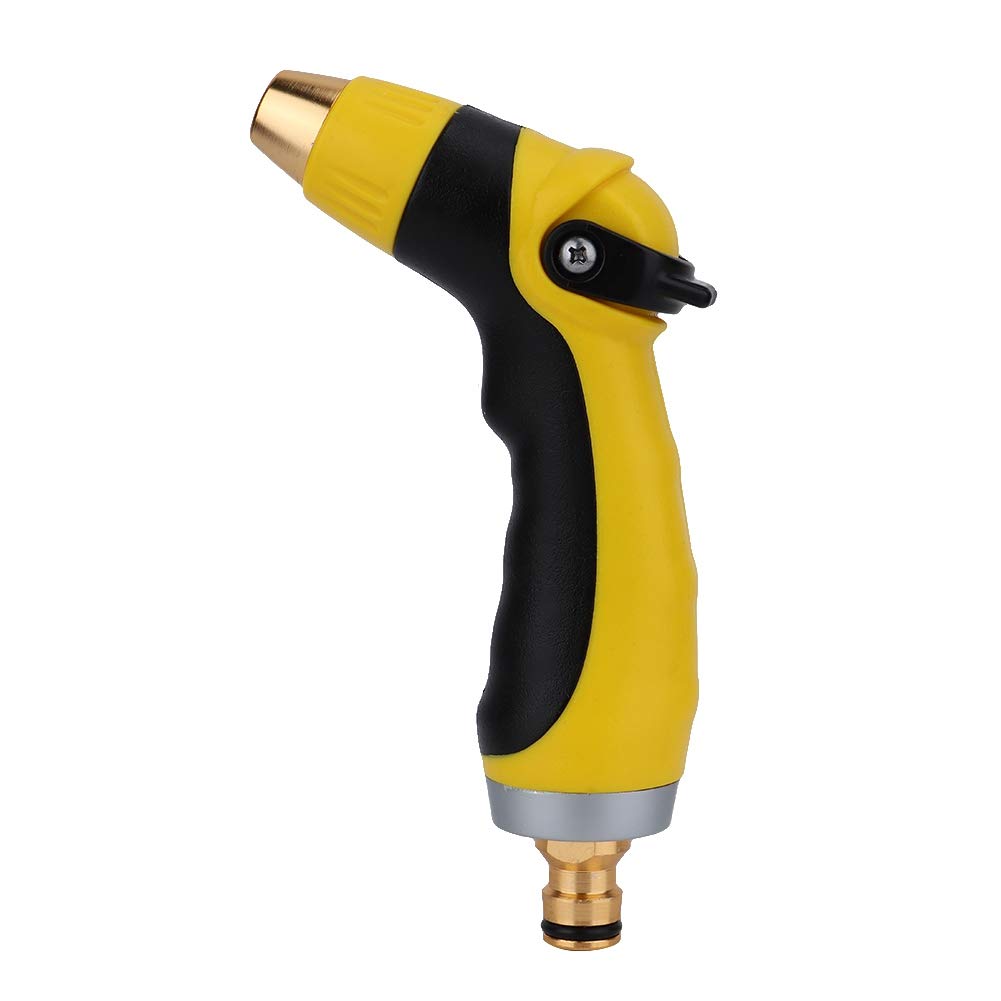 01 Garden Shower Nozzle - High Pressure Zinc Alloy & Rubber Tip - Anti-Shedding Water Spray Nozzle for Lawn, Garden Cleaning & Watering - Perfect for Car Washing, Pet Bathing & Outdoor Plant Care
