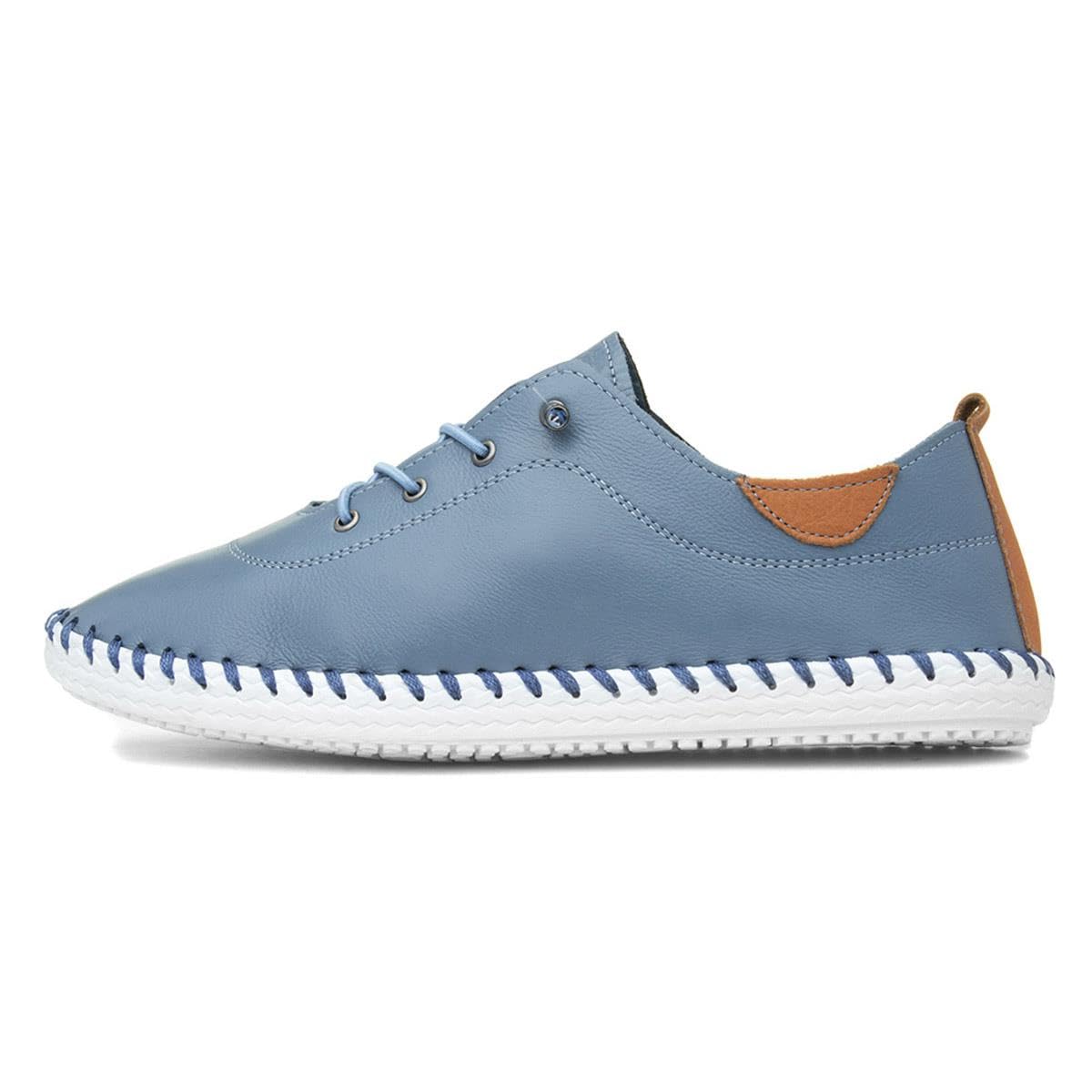 Stylish Lunar Women's Leather Sneakers - Comfortable & Trendy St Ives Design for Casual Wear, Walking & Everyday Fashion