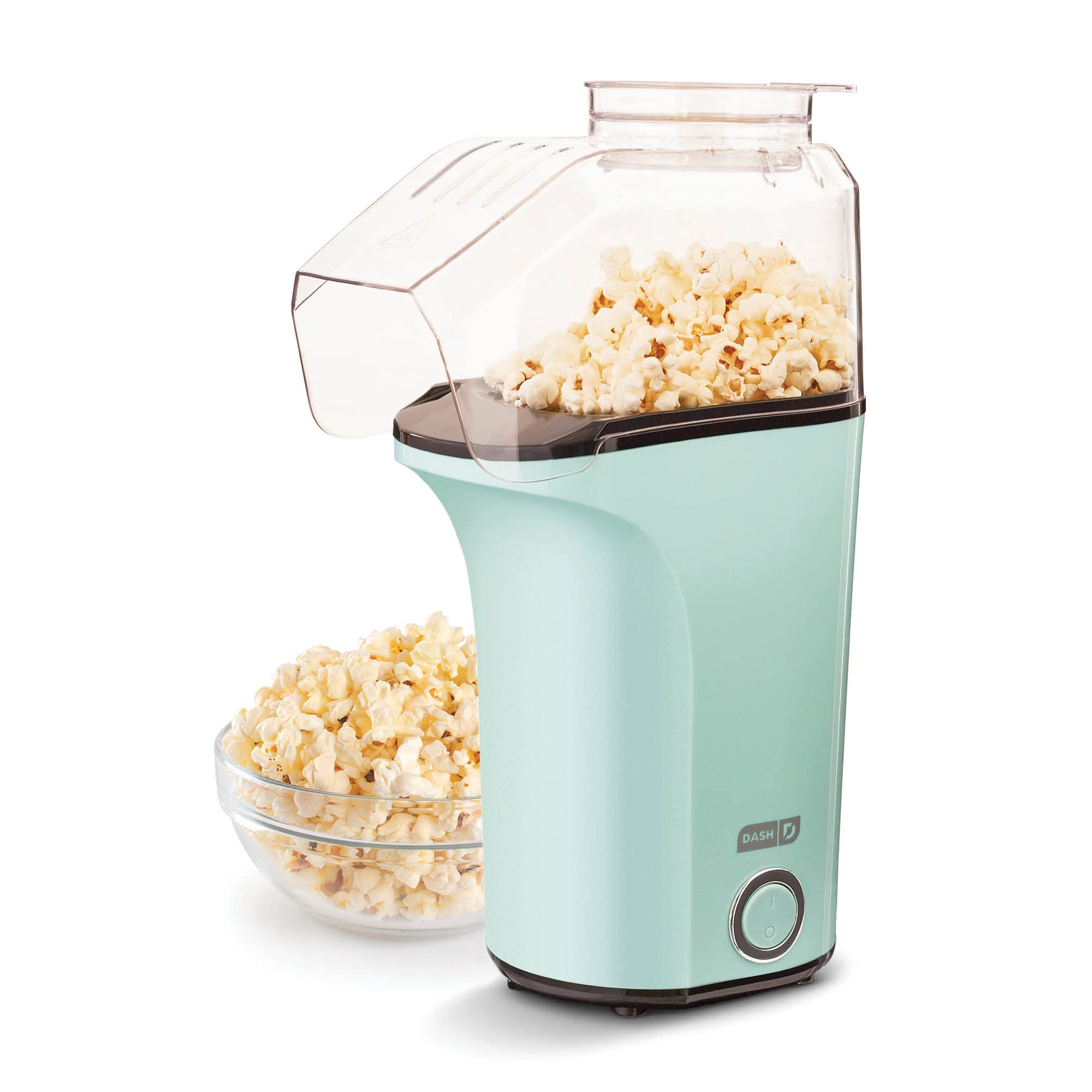 DASH Hot Air Popcorn Popper Maker with Measuring Cup - 16 Cup Capacity, Aqua | Perfect for Movie Nights, Parties & Healthy Snacking at Home