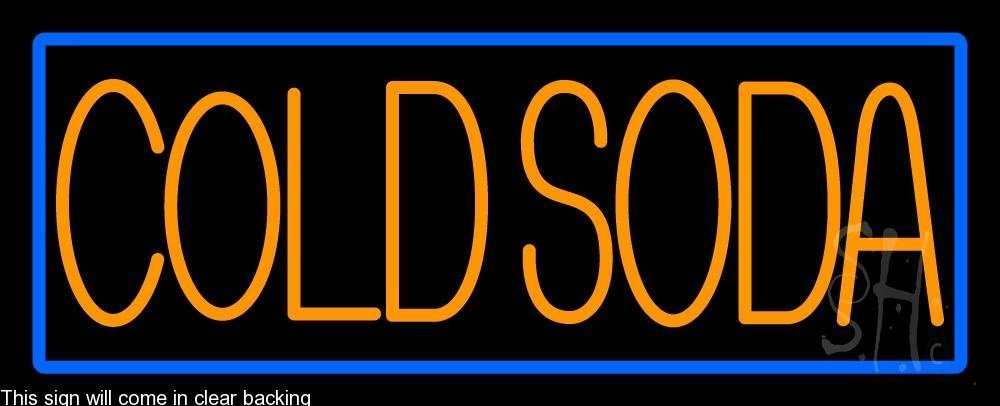 Vintage Red Cold Soda Neon Sign - 13