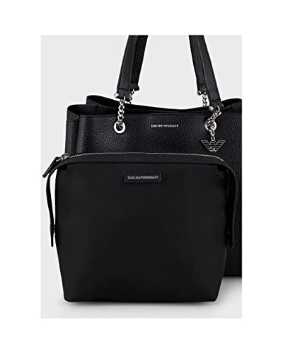 Emporio Armani Leather Shoulder Bag for Women - Crossbody Purse with Adjustable Strap, Fashionable Handbag for Work, Travel & Everyday Use