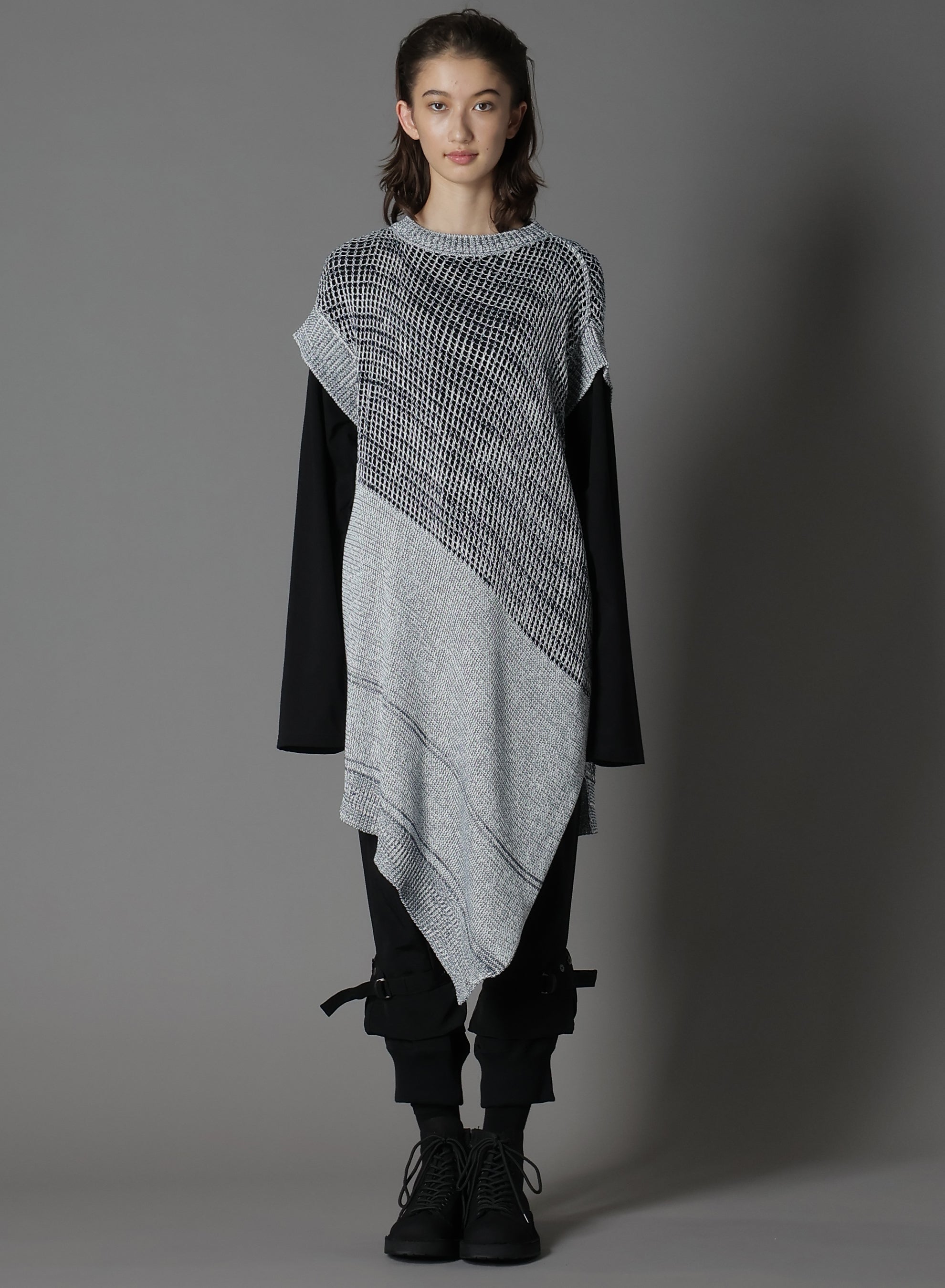 Code Yarn Mesh Long Knit Vest for Women - Lightweight Open Front Cardigan, Boho Chic Lace-Up Layering Piece - Perfect for Spring & Fall Outfits, Casual & Office Wear