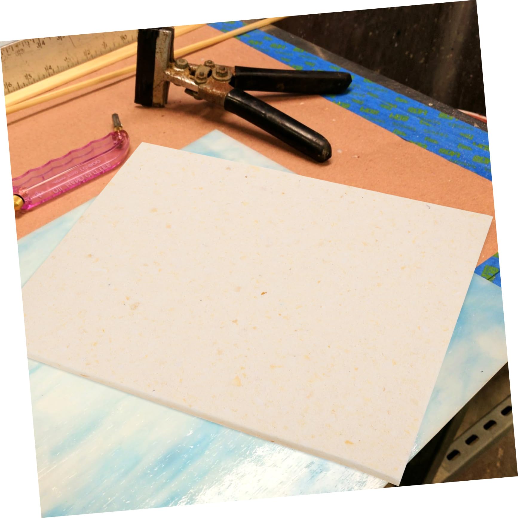 COHEALI Heat Press Mat - 1 Sheet Sublimation Heat Press Machine Sponge Pad for Heat Transfer, Ironing & Crafting - White Insulation Pad for T-Shirts, Mugs & DIY Projects