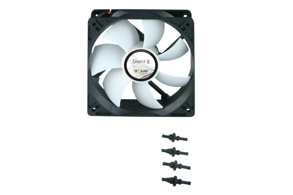 Gelid Silent 8 80x80x25mm FN SX08 16 High-Performance Cooling Fan - Quiet PC Case Fan for Computer, Gaming Rig & Home Office Setup