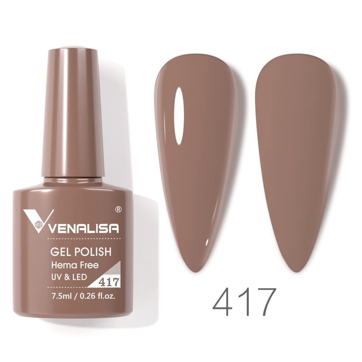 VENALISA #417 Gel Nail Polish 7.5ml - Soak Off UV LED Nail Gel for Manicure & Nail Art - Salon Quality Long Lasting Gel Polish - Requires UV/LED Light to Cure - Perfect for Home DIY, Salon Use & Special Occasions