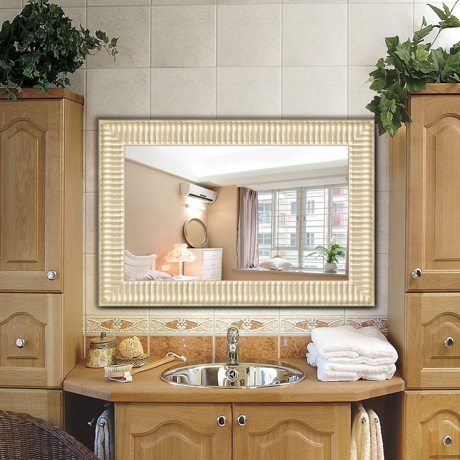 H&A Full Length Floor Mirror with Standing Holder - 65
