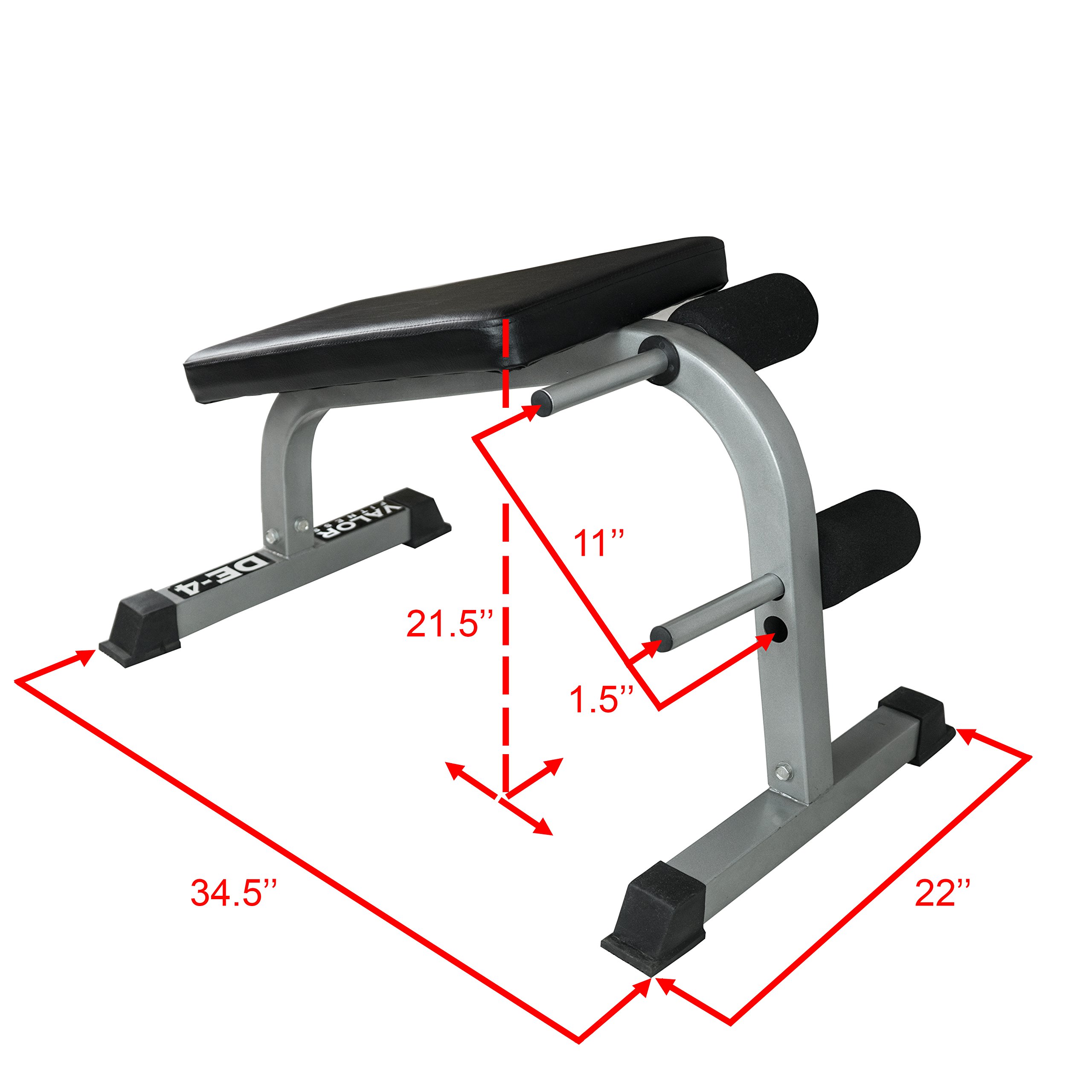 Valor Fitness Adjustable Decline Sit Up Bench & Ab Slant Board - Abdominal Crunch Machine for Core Strength Training, Home Gym Equipment - Perfect for Home Workouts, Ab Exercises & Full-Body Fitness