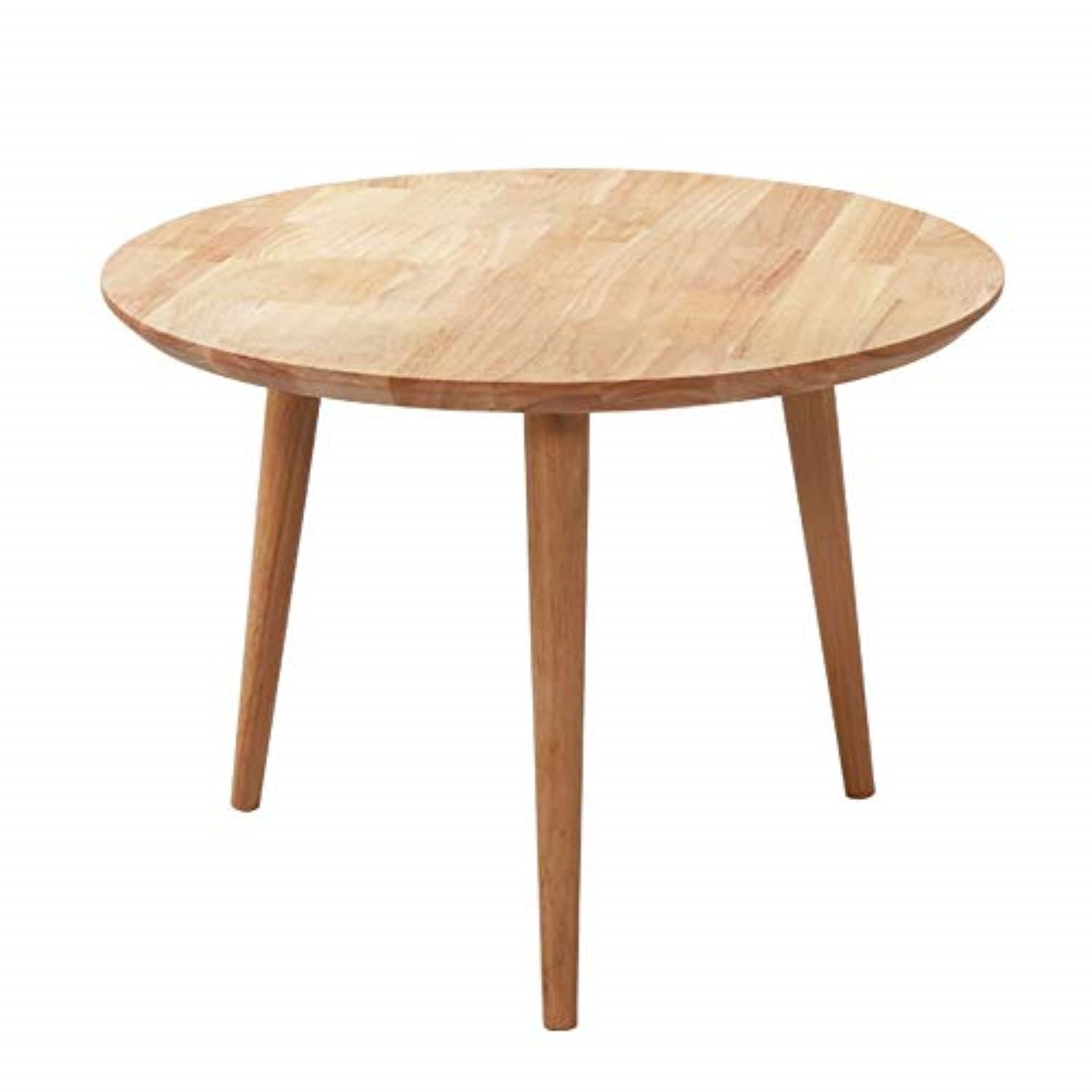 Solid Wood Round Side Table - 23.6