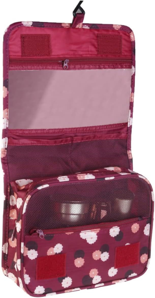 CLUSPEX Waterproof Hanging Toiletry Bag for Travel - Multi-Function Cosmetic Organizer with Multiple Pockets, Makeup Bag for Women & Men (Random Colors) - Perfect for Camping, Gym, Business Trips & Daily Use
