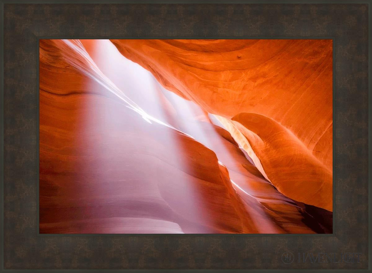 Stunning Antelope Canyon Light Shafts Wall Art - Natural Sunbeam Photography Print for Home & Office Decor - Perfect for Living Rooms, Bedrooms & Workspaces