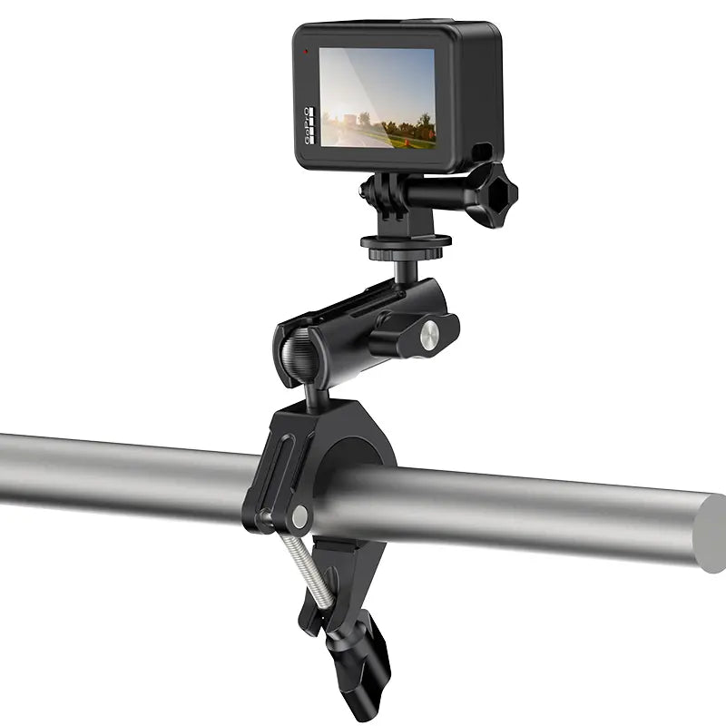 Ulanzi Universal Bike & Motorcycle Handlebar Mount for GoPro Hero 13, Insta360 & Action Cameras - Secure Clamp for Cycling, Motorcycling & Outdoor Adventures - Model C018GBB1